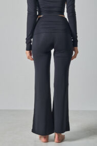 Solid Fitted Foldover Soft Pants - Image 14